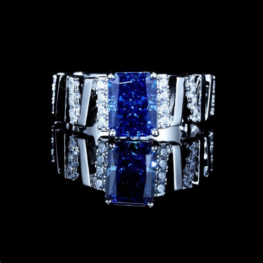 No.31[Centaury] Real High Carbon Ring with 925 Sterling Silver
