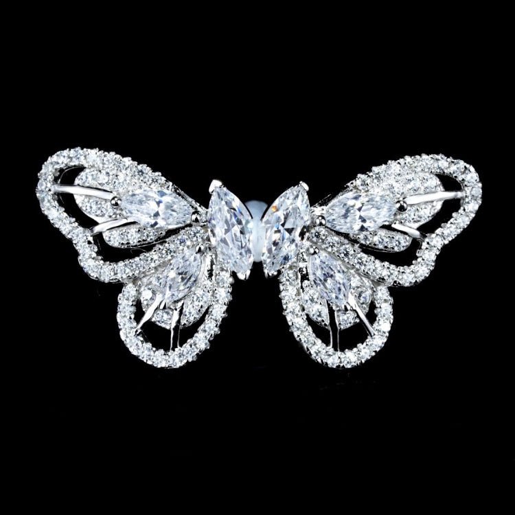 No.34[Butterfly] Real High Carbon Earrings with 925 Sterling Silver