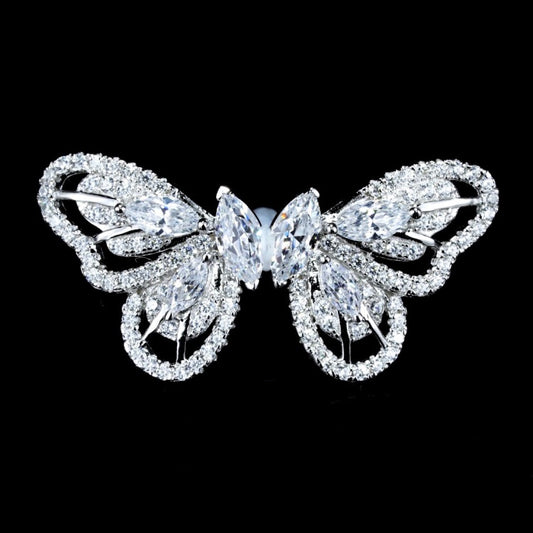 No.34[Butterfly] Real High Carbon Earrings with 925 Sterling Silver