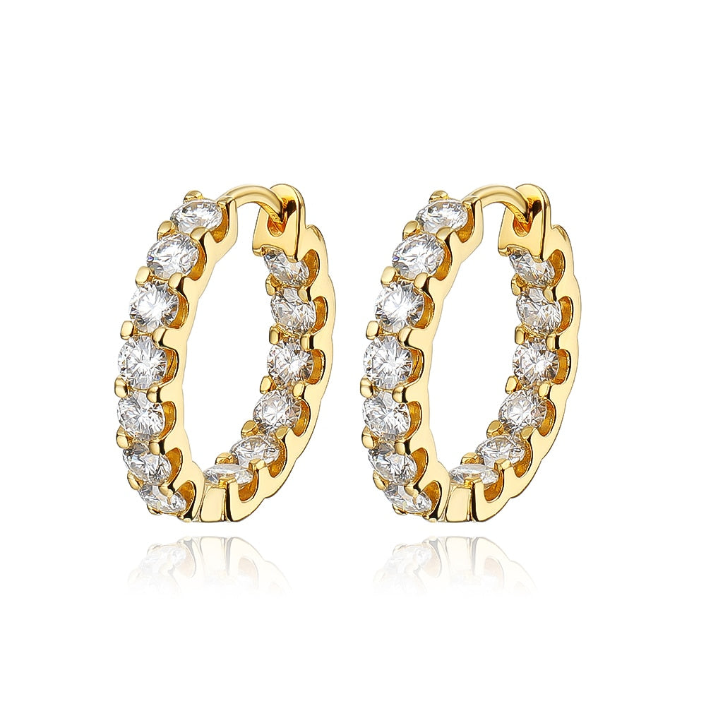 No.3[Lover] 2.6CT Real Moissanite Earrings with 925 Sterling Silver&18k Plated