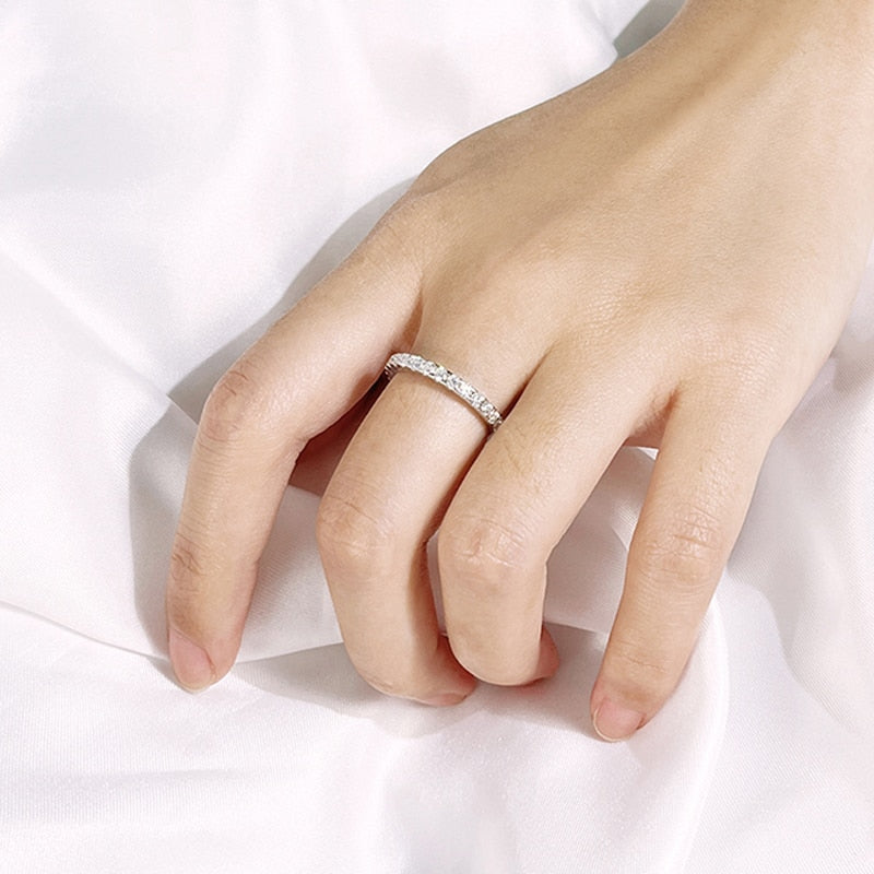 No.30[Perfection] Real Moissanite Ring with 925 Sterling Silver