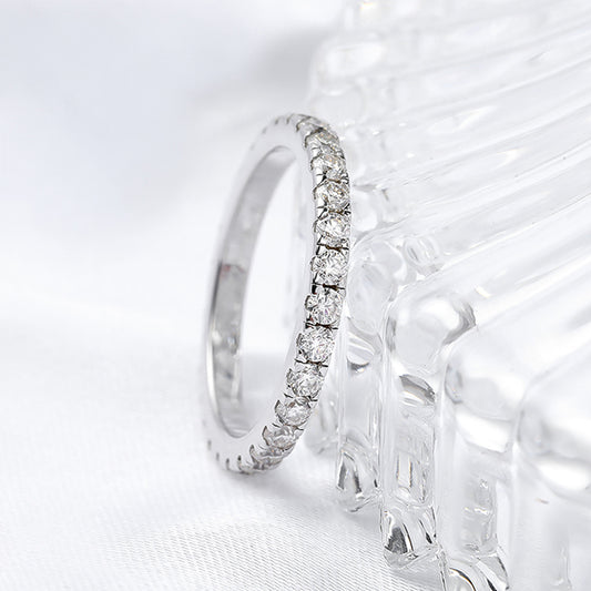 No.30[Perfection] Real Moissanite Ring with 925 Sterling Silver