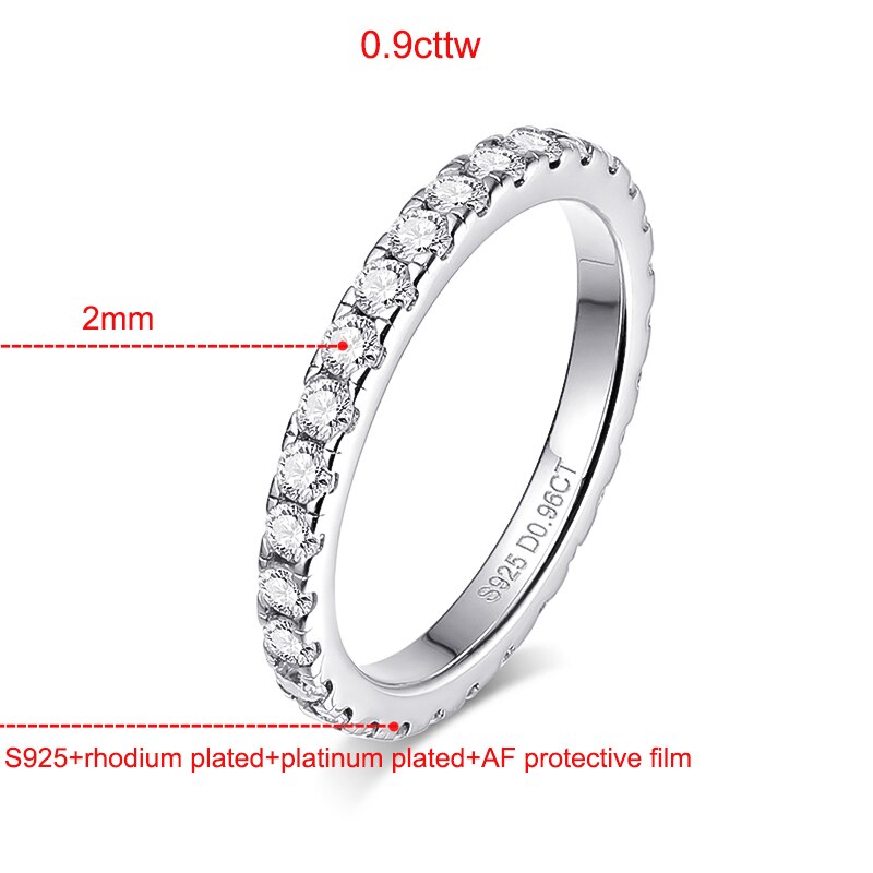 No.30[Perfection] Real Moissanite Ring with 925 Sterling Silver