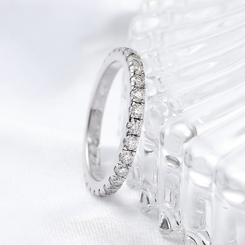 No.30[Perfection] Real Moissanite Ring with 925 Sterling Silver