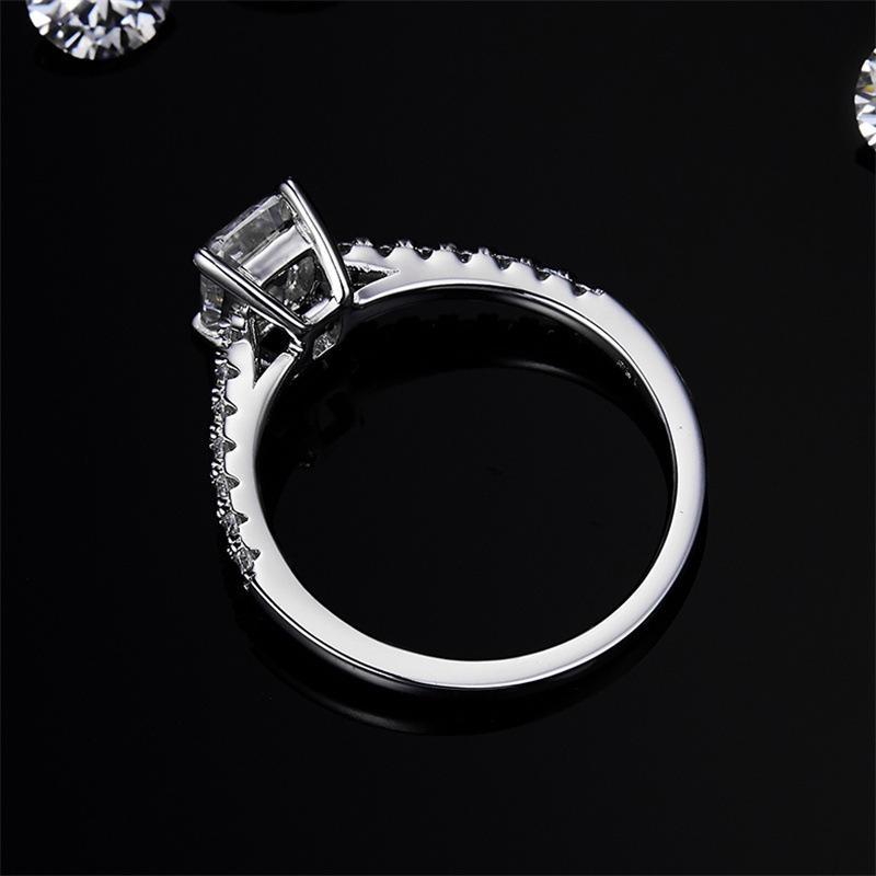No.8[Sugar] Real Moissanite Ring with 925 Sterling Silver