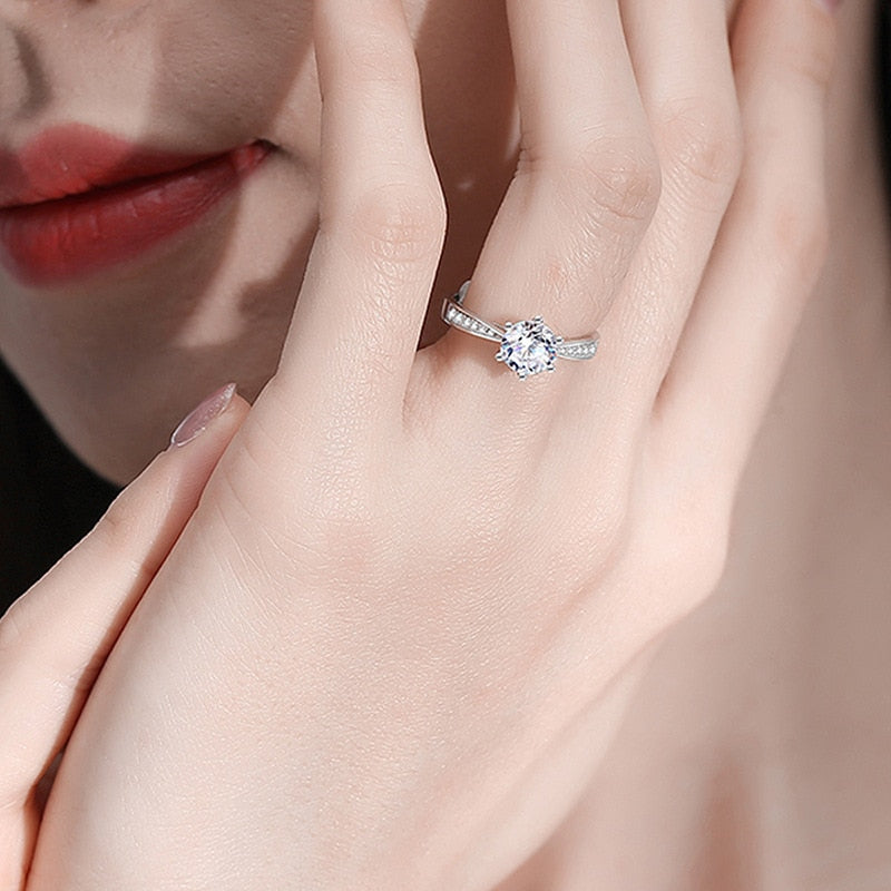 No.1[Summer] Real Moissanite Ring with 925 Sterling Silver