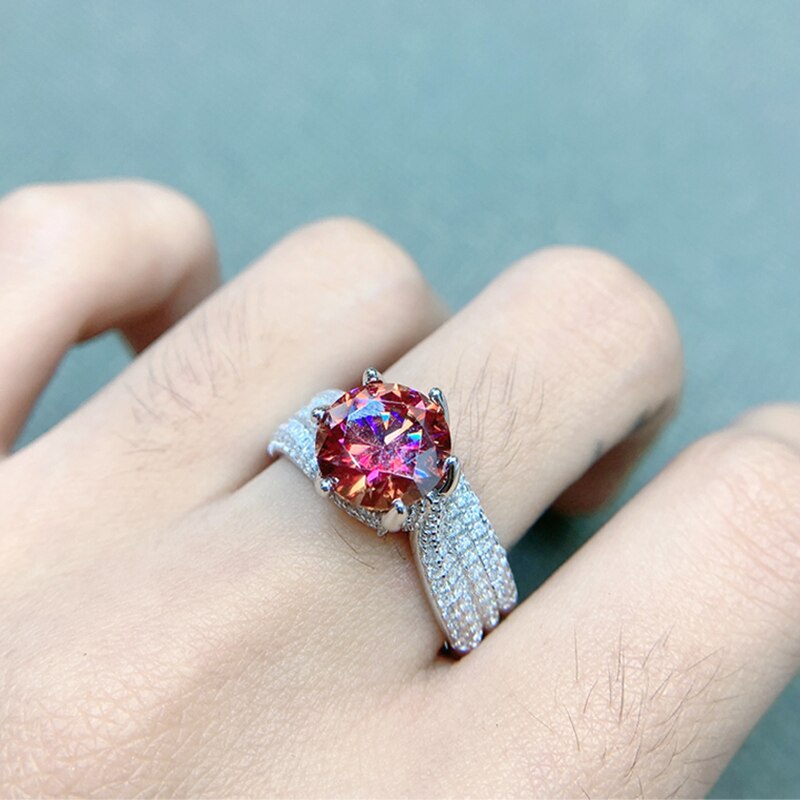 No.10[Jasmin] Real Moissanite Rings with 925 Sterling Silver