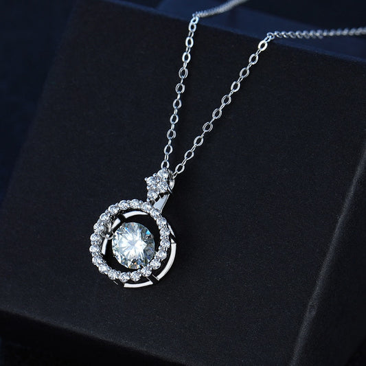No.5[Sunshine] Real Moissanite Necklace with 925 Sterling Silver