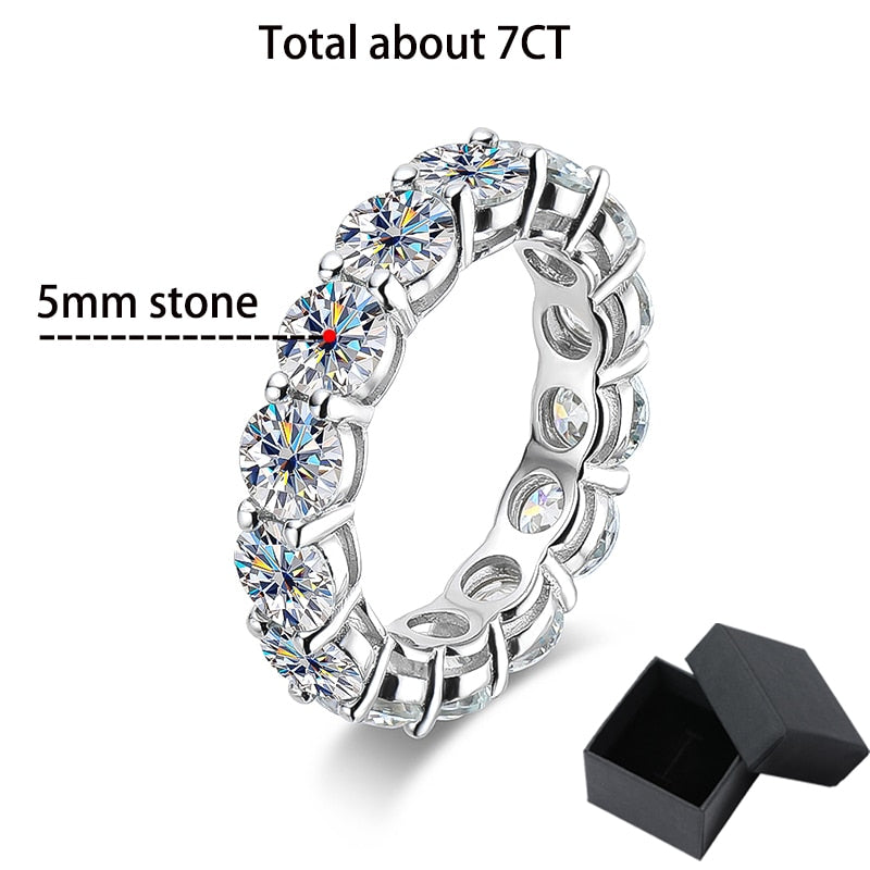 No.19[Cosmos] Real Moissanite Ring with 925 Sterling Silver