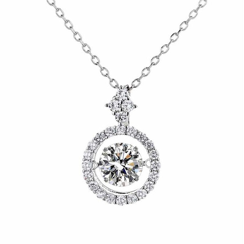 No.5[Sunshine] Real Moissanite Necklace with 925 Sterling Silver