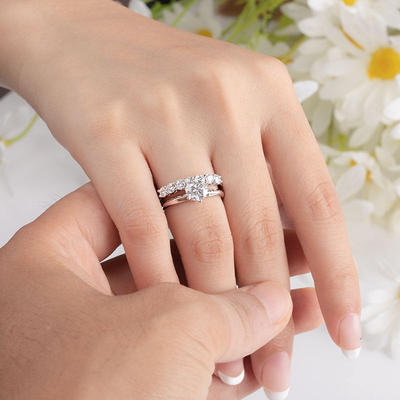 No.22[Elves] Real Moissanite Ring with 925 Sterling Silver