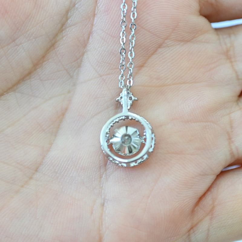 No.5[Sunshine] Real Moissanite Necklace with 925 Sterling Silver
