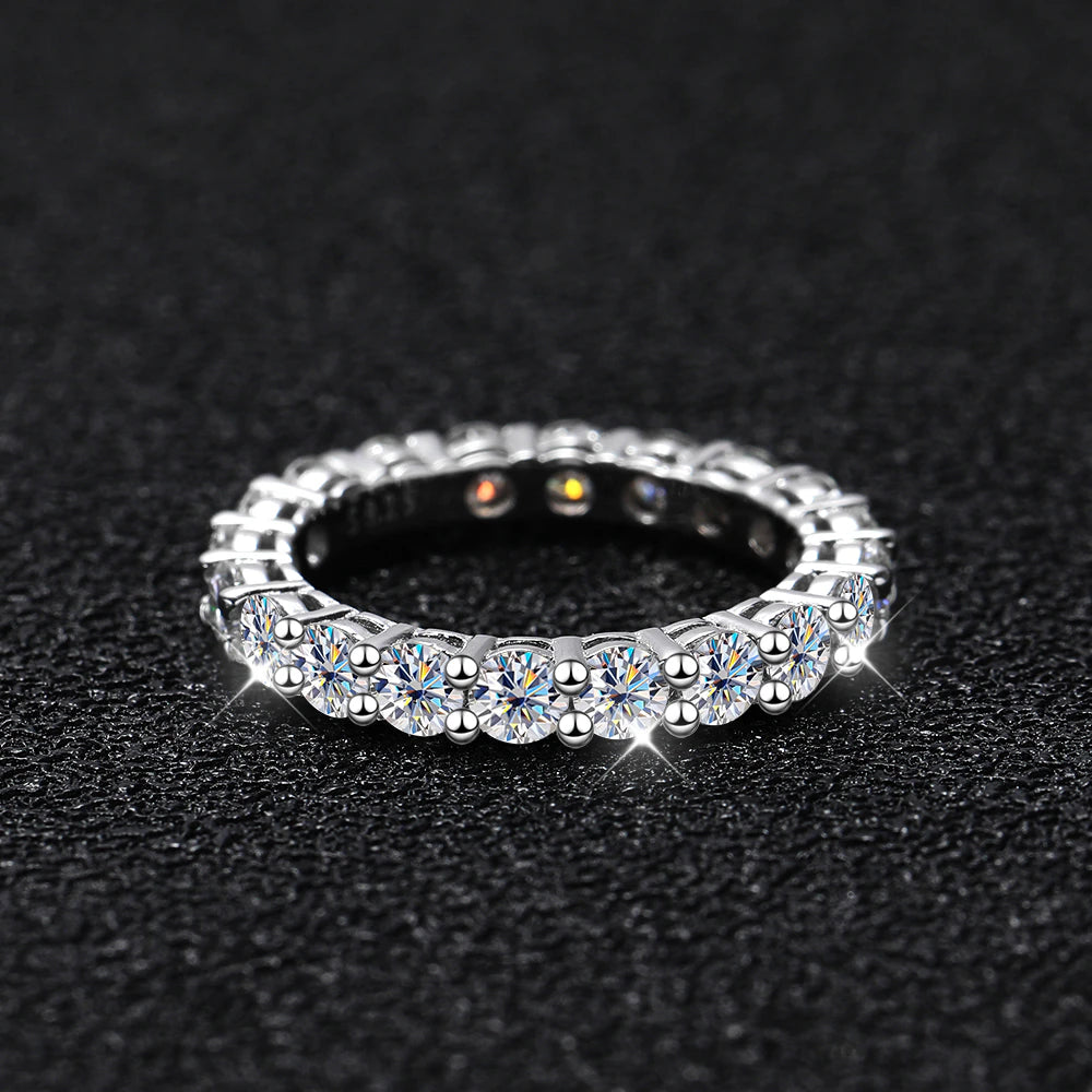 No.19[Cosmos] Real Moissanite Ring with 925 Sterling Silver