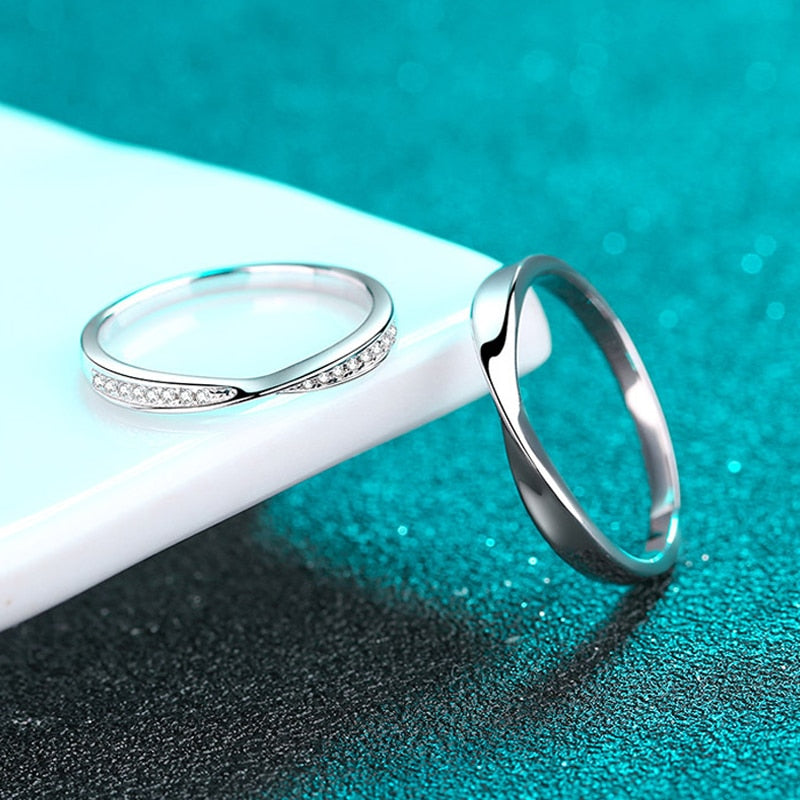 No.13[Ubito] Real Moissanite Rings with 925 Sterling Silver