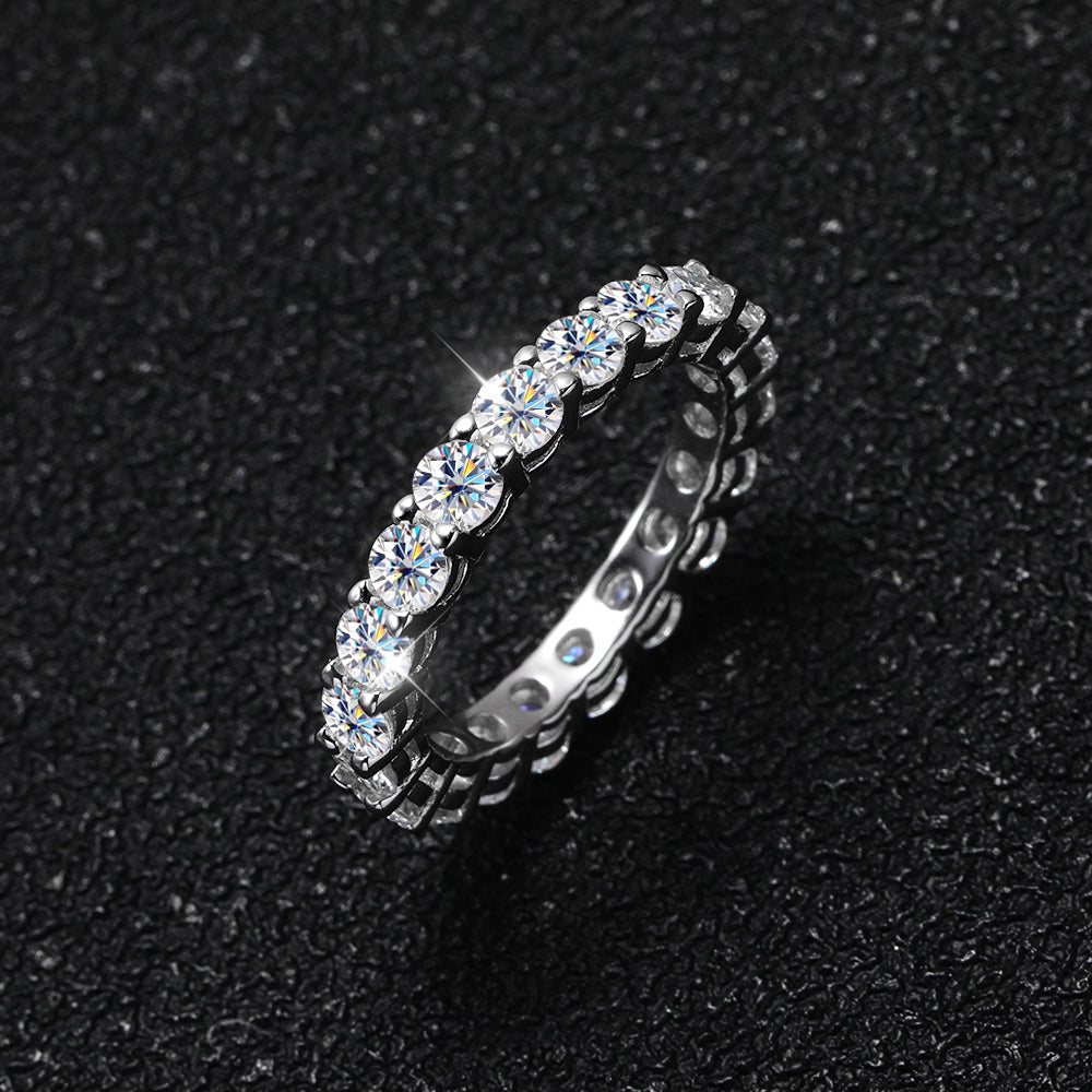 No.19[Cosmos] Real Moissanite Ring with 925 Sterling Silver